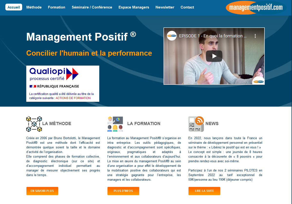 conception site web consultant management